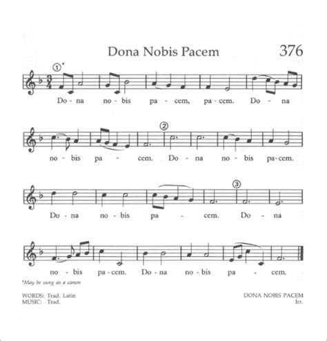 Dona Nobis Pacem .